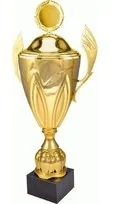 VS VS, Puchar złoty z przykrywką, 4126/BP, metalowy - Gadżety dla kibiców - miniaturka - grafika 3