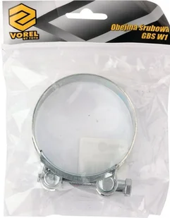 VOREL Obejma opaska śrubowa zaciskowa ocynkowana GBS W1 80-85mm - Akcesoria do urządzeń ogrodniczych - miniaturka - grafika 2