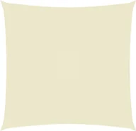 Parasole ogrodowe - vidaXL Żagiel ogrodowy, tkanina Oxford, kwadratowy, 4x4 m, kremowy vidaXL - miniaturka - grafika 1
