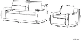 Beliani Zestaw ogrodowy rattanowy 4-osobowy jasnobrązowy ARDEA - Meble ogrodowe - miniaturka - grafika 3