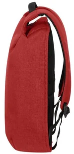 Samsonite Antykradzieżowy plecak na laptopa Securipak M - garnet red 128822-1361 - Torby na laptopy - miniaturka - grafika 4
