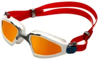 Pływanie - Aqua Sphere Okulary do pływania KAYENNE PRO Red Titanium Mirrored - miniaturka - grafika 1