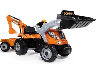 Smoby Traktor koparka na pedały MAX - Jeździki dla dzieci - miniaturka - grafika 2