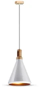 Lampy sufitowe - V-TAC Modern Wooden Top Wisząca V-TAC 3761 - miniaturka - grafika 1