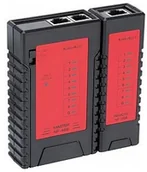 Narzędzia sieciowe - Velleman TESTER SIECI LAN DO RJ45 8P8C (RJ45), 6P6C (RJ12), 6P2C (RJ11), 4P4C (RJ10) VTLAN6 - miniaturka - grafika 1