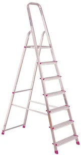 Krause 996 99674645 Aluminiowa drabina domowa Corda 7 stopnie wysokość robocza 3,45m) 74645-uniw - Drabiny - miniaturka - grafika 3