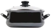 Rondle - Megafesa megafesa Glass  rondel z pokrywą, średnica 24 cm, w kolorze czarnym szkło 1107180 - miniaturka - grafika 1