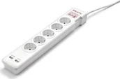 Listwy zasilające - SALICRU Listwa zasilająca  SPS Safe 5+ przeciwprzepięciowa 5 gniazd 1.5m biały 680BA00002 680BA00002 - miniaturka - grafika 1