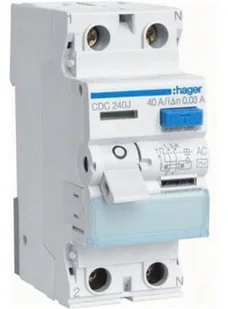 Hager RCCB Wyłącznik różnicowoprądowy 2P 25A/30mA Typ AC, CDC225J - Inne akcesoria elektryczne - miniaturka - grafika 5