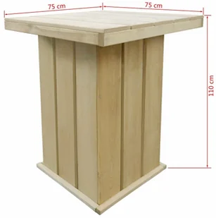 vidaXL 5 częściowy zestaw mebli ogrodowych impregnowana sosna FSC 43263 43263 - Pozostałe meble ogrodowe - miniaturka - grafika 7