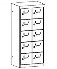 Malow Szafka śniadaniowa SUS 225p drzwi skrzydłowe-przelotowe SUS 225p - Szafki biurowe Malow Szafka śniadaniowa SUS 225p drzwi skrzydłowe-przelotowe SUS 225p - Szafki biurowe - miniaturka - grafika 1