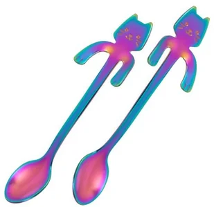Gadget Master Łyżeczki kotki 2 szt.TĘCZOWE - Gadżety dla niej i dla niego - miniaturka - grafika 4
