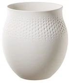 Wazony i flakony - Villeroy & Boch kolia Blanc duże wazon perła, wysokiej jakości porcelana, przezroczysty, 16,5 x 16,5 x 17,5 cm 1016815511 - miniaturka - grafika 1