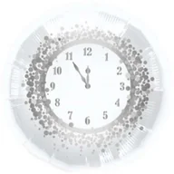 Sylwester - Folat Balon foliowy 18&quot CIR "Zegar Happy New Year" biało-srebrny 1 szt FL63116 - miniaturka - grafika 1