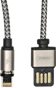 Kable USB - Remax Magnetyczny kabel USB - Gravity RC-095i ze złączem Lightning i lampką LED KURE000G95IBLK000 - miniaturka - grafika 1