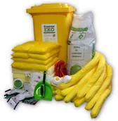 Sprzęt ratunkowy - Producent Green Service Zestaw Ratunkowy Chemiczny Eko H240, Chłonność 264 L. Żółty 264 L. - miniaturka - grafika 1