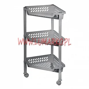 Plast Team Poland Sp. z o.o. Regał narożny PLAST TEAM POLAND SP. Z O.O. Trolley, srebrny, 38,5x26x26 cm - Papier toaletowy Plast Team Poland Sp. z o.o. Regał narożny PLAST TEAM POLAND SP. Z O.O. Trolley, srebrny, 38,5x26x26 cm - Papier toaletowy - miniaturka - grafika 2