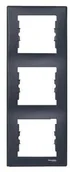 Klawisze i ramki - Schneider SEDNA Ramka potrójna pionowa grafitowa SDN5801370 - miniaturka - grafika 1