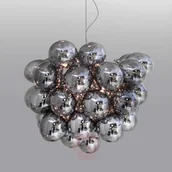 Lampy sufitowe - Szklana lampa wisząca Gross, szary dymny - miniaturka - grafika 1