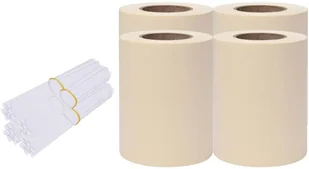 vidaxl Osłony na ogrodzenie, 4 szt., PVC, 35x0,19 m, kremowe! 147857 - Ogrodzenia - miniaturka - grafika 2