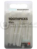 Szczoteczki międzyzębowe - Tandex TANDEX Sticks Plastic 80szt. - profilowane wykałaczki plastikowe - miniaturka - grafika 1