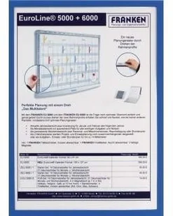 FRANKEN Ramka magnetyczna , A4, niebieska FITSA4M 03 - Systemy ekspozycyjne i znaki informacyjne - miniaturka - grafika 3