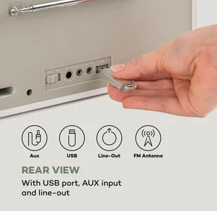 Auna IR-260 Białe - Radia - miniaturka - grafika 8