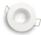 Oprawy, klosze i abażury - LED line Oprawa halogenowa sufitowa okrągła stała, odlew stopu alumunium, MR11 - biała matowa 245145 - miniaturka - grafika 1