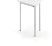 Meble do szkół i przedszkoli - AJ Produkty Biurko SONITUS TRIANGEL, 700x600x720 mm, biały laminat, biały - miniaturka - grafika 1