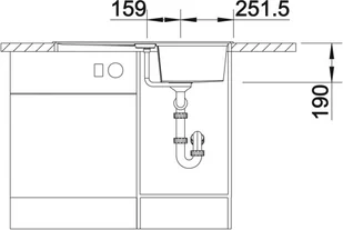 Blanco LEXA 45S ANTRACYT 514668 - Zlewozmywaki - miniaturka - grafika 5