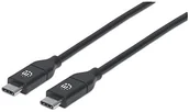 Kable USB - Manhattan 355247 kabel przyłączeniowy USB 2.0 Typ C, 2 m Czarny 355247 - miniaturka - grafika 1
