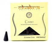 Kadzidła i dodatki - Song Of India Kadzidła stożkowe CROWN na 7 czakrę 24 sztuki - miniaturka - grafika 1