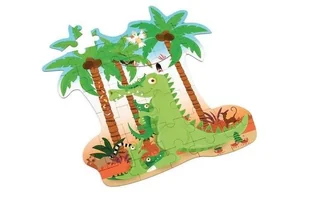 Scratch Puzzle konturowe Krokodyl 36 elem. mokopico-1608-0 - Puzzle - miniaturka - grafika 4