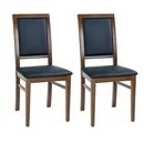 Lectus Komplet krzeseł Turyn, czarny, 2 szt. - Krzesła - miniaturka - grafika 2