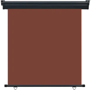 vidaXL Markiza boczna na balkon, 160 x 250 cm, brązowa vidaXL - Markizy - miniaturka - grafika 2