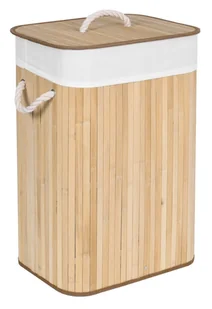 Kosz bambusowy na pranie 72L 1 komorowy naturalny - Kosze na bieliznę - miniaturka - grafika 2