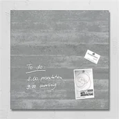 Tablice i flipcharty - Sigel Tablica suchoś. -magn. 48x48cm, szklana, imitacja betonu SGL168 - miniaturka - grafika 1