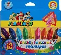 Titanum Kredki świecowe 12kol.trójkątne Flamingo - Kredki, ołówki, pastele i pisaki - miniaturka - grafika 3