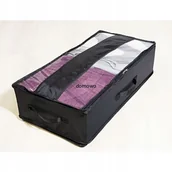 Pudła i pojemniki do przechowywania - POJEMNIK POKROWIEC POD ŁÓŻKO 60x30x15 cm czarny - miniaturka - grafika 1