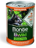 Mokra karma dla psów - Monge BWild GF Puppy karma dla szczeniąt kaczka 400 g - miniaturka - grafika 1