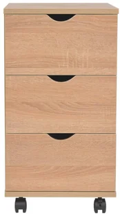 vidaXL Szafka z szufladami, 33 x 45 x 60 cm, dąb - Komody - miniaturka - grafika 3