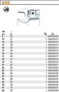 Beta GŁOWICA Z KLUCZEM PŁASKIM 32 MM DO 608 642/32 - Klucze i nasadki - miniaturka - grafika 2