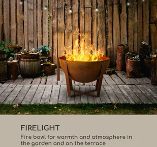 Blumfeldt Blumfeldt Fire Globe, misa paleniskowa z grillem, 60 cm średnicy, stal GDI11-Fireglobe - Paleniska ogrodowe - miniaturka - grafika 2