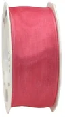 Pasmanteria - Unbekannt Prezent 40 MM 25 m Four Seasons  taśma organza z drutu, Pink 6074025-606 - miniaturka - grafika 1