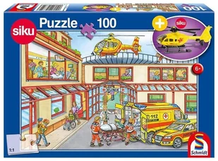 Schmidt Puzzle 100 Siku Helikopter pogotowie + zabawka G3 - Puzzle - miniaturka - grafika 2