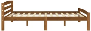 vidaXL Lumarko Rama łóżka, miodowy brąz, lite drewno sosnowe, 160 x 200 cm 322079 - Łóżka - miniaturka - grafika 4