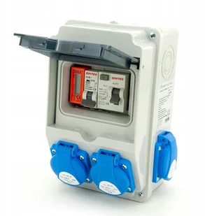Rozdzielnica Budowlana Zabezpieczona Różnicówka - Bezpieczniki elektryczne - miniaturka - grafika 2