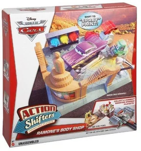 Mattel Cars Chłodnica Górska Zestaw Salon Lakierniczy Romana BDF77 - Samochody i pojazdy dla dzieci - miniaturka - grafika 4