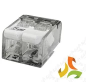 Inne akcesoria elektryczne - Bemko Szybkozłączka instalacyjna 2x0,2-4mm2 450V 32A transparentna z okienkiem testowym E03-P052-100 E03-P052-100/BEM - miniaturka - grafika 1