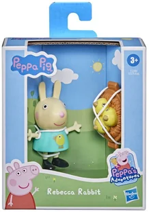 Hasbro Figurka Świnka Peppa Zabawa z przyjaciółmi Królik Rebeka GXP-804907 - Figurki dla dzieci - miniaturka - grafika 2